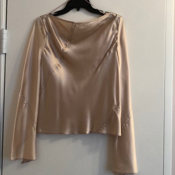 Nude silk top - Picture 2 of 3